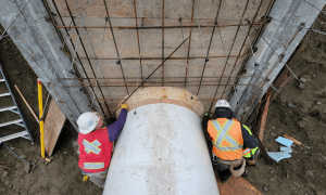 Low Head Siphon Construction