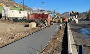 North Facing Station St Concrete Installation