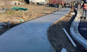 concrete installation