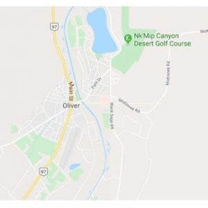Google Map of Oliver surrounding area