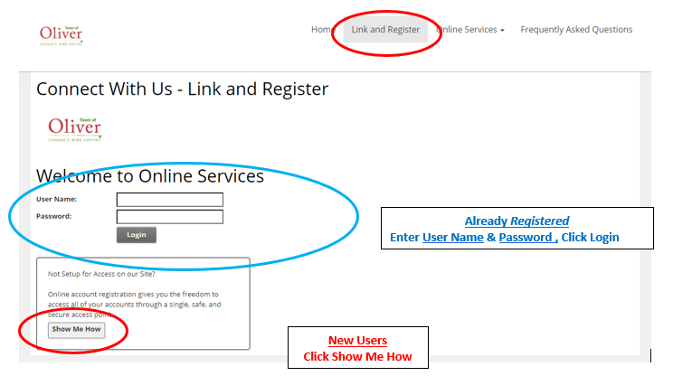 link and register