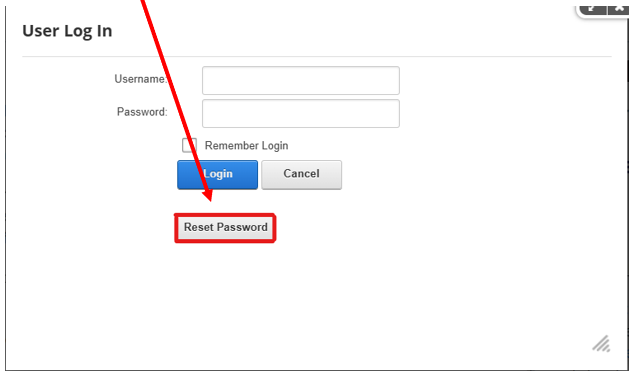 reset password