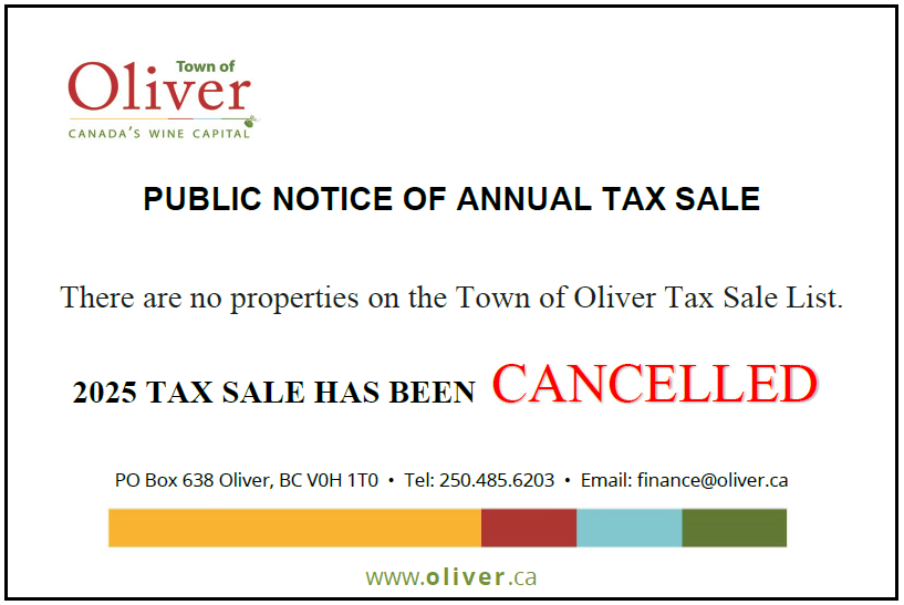 tax sale cancelled