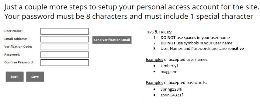 username