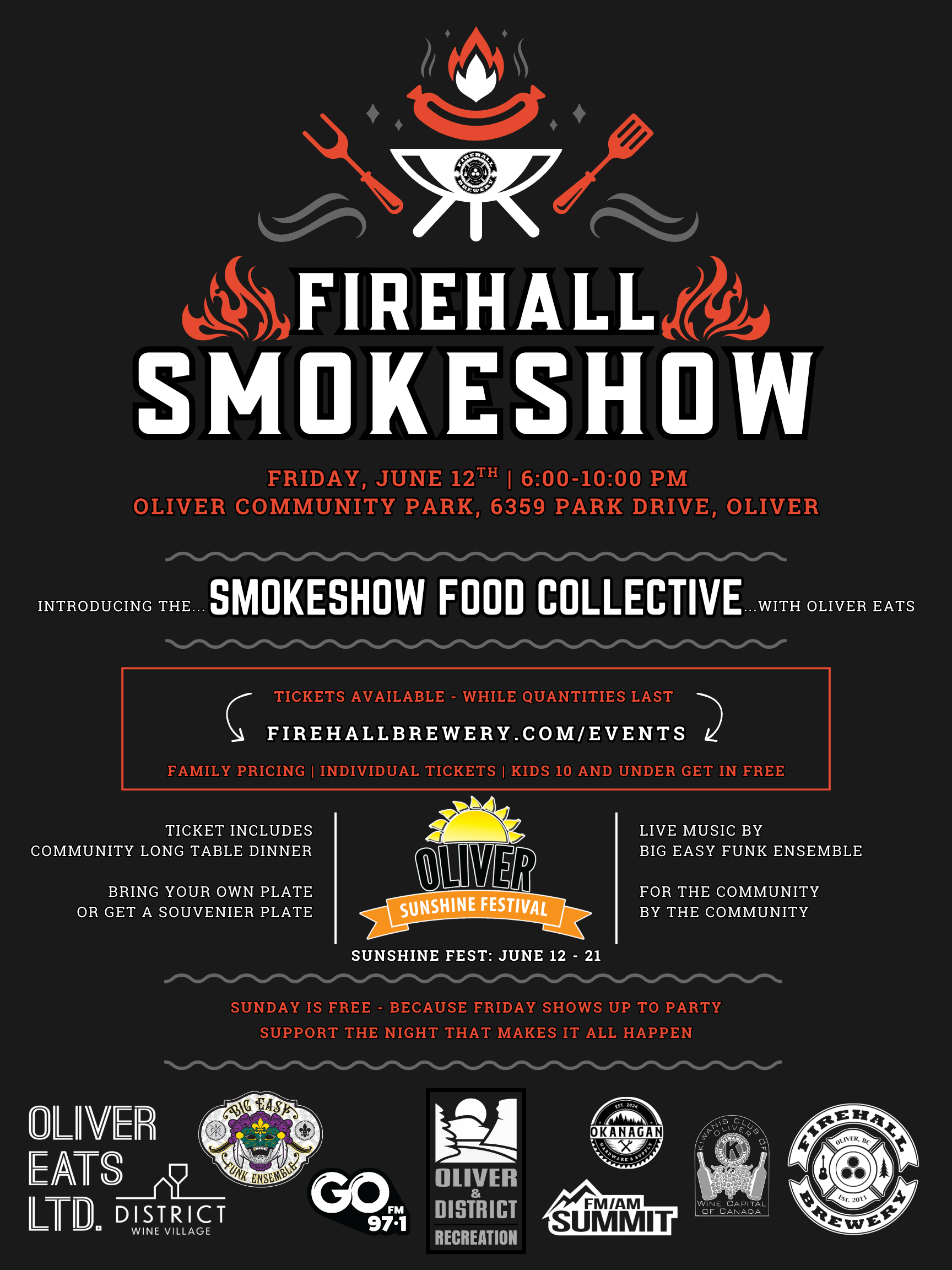 Firehall smokeshow June 13th 2026 all tickets for sale at firehallbrewery.com/events