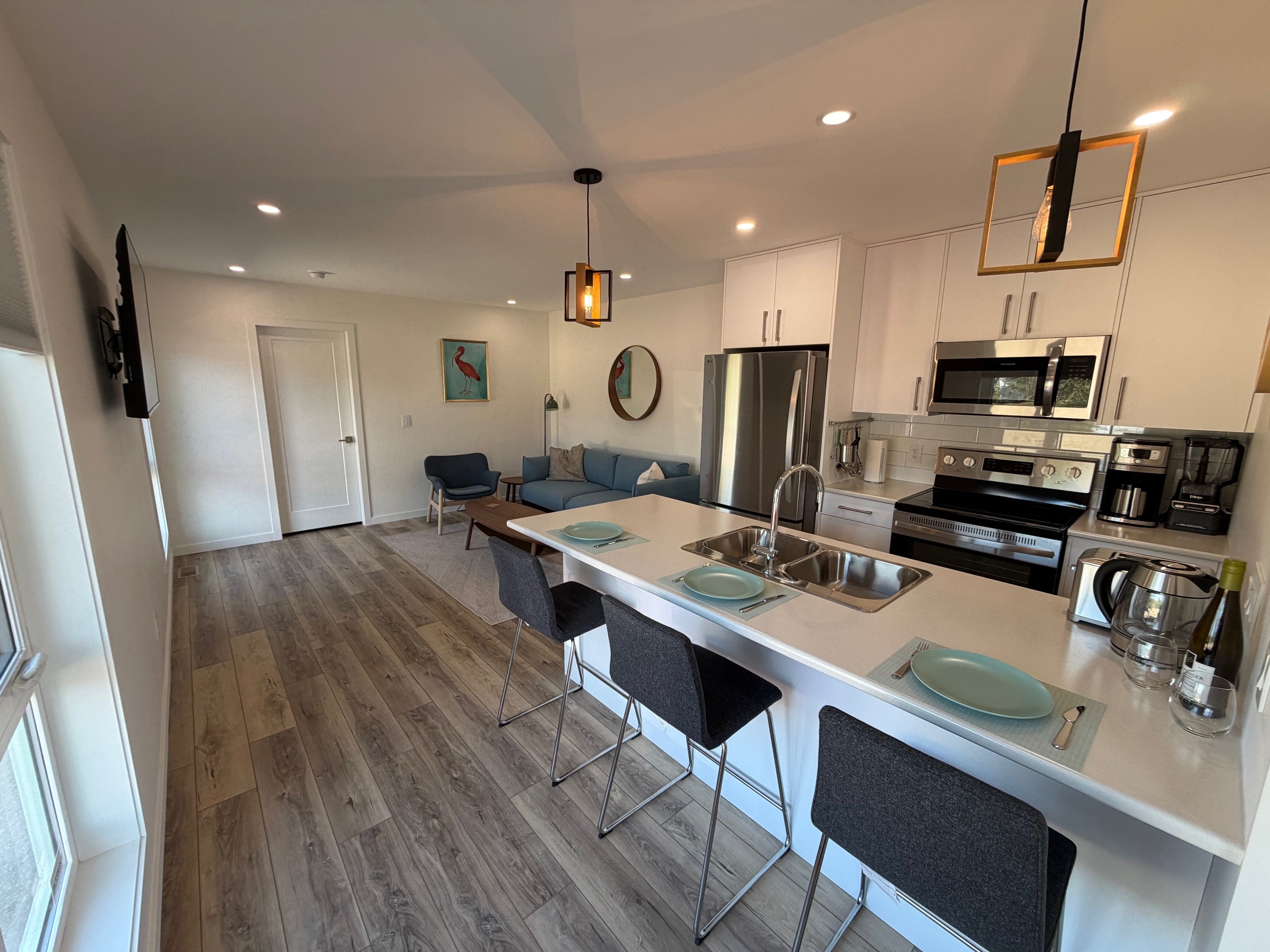 Unit 1 finished Kitchen + living
