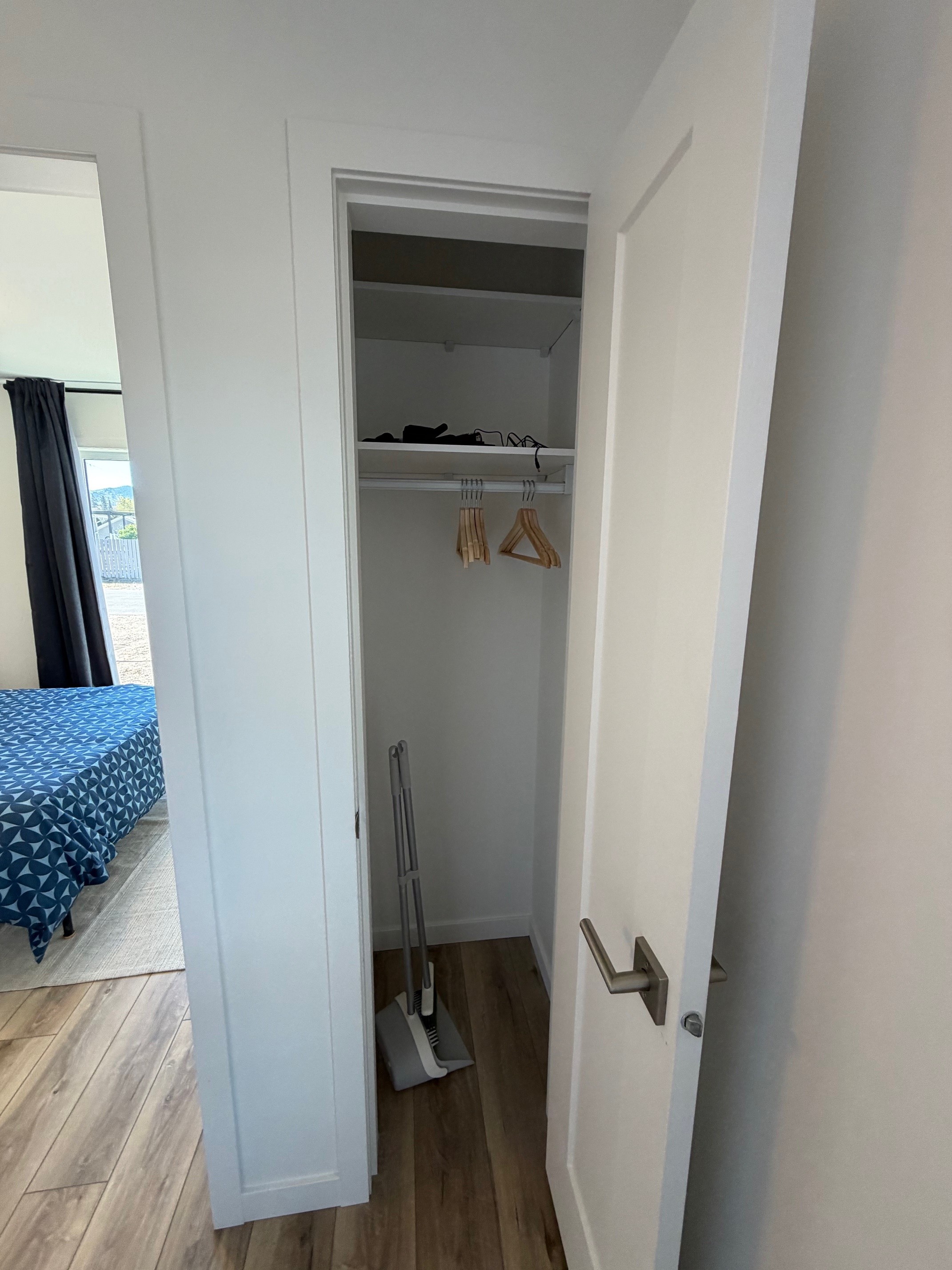 Unit 1 finished closet door open