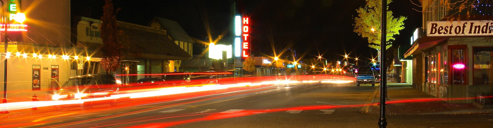 Main street at night