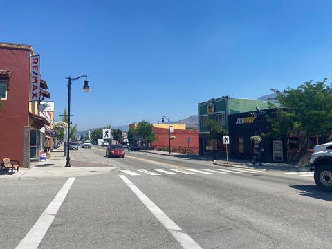 colourful buildings at an intersection